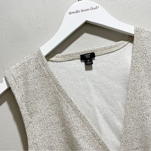 J CREW 365 Women’s Gray BOUCLE PEPLUM TANK Layering Suiting Front Detail Size S - Picture 5 of 9